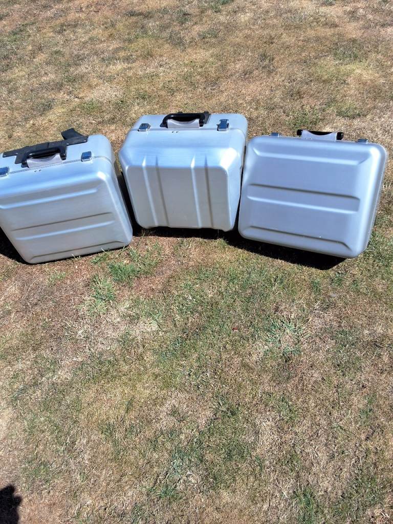 Honda Crosstourer Original Equipment Top box and side panniers. 