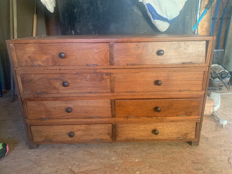 Solid wood (teak)  drawers