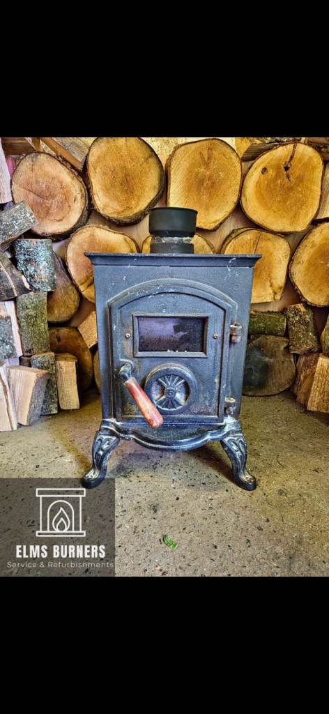 Beautiful Vintage Cast Iron Wood Burning Stove