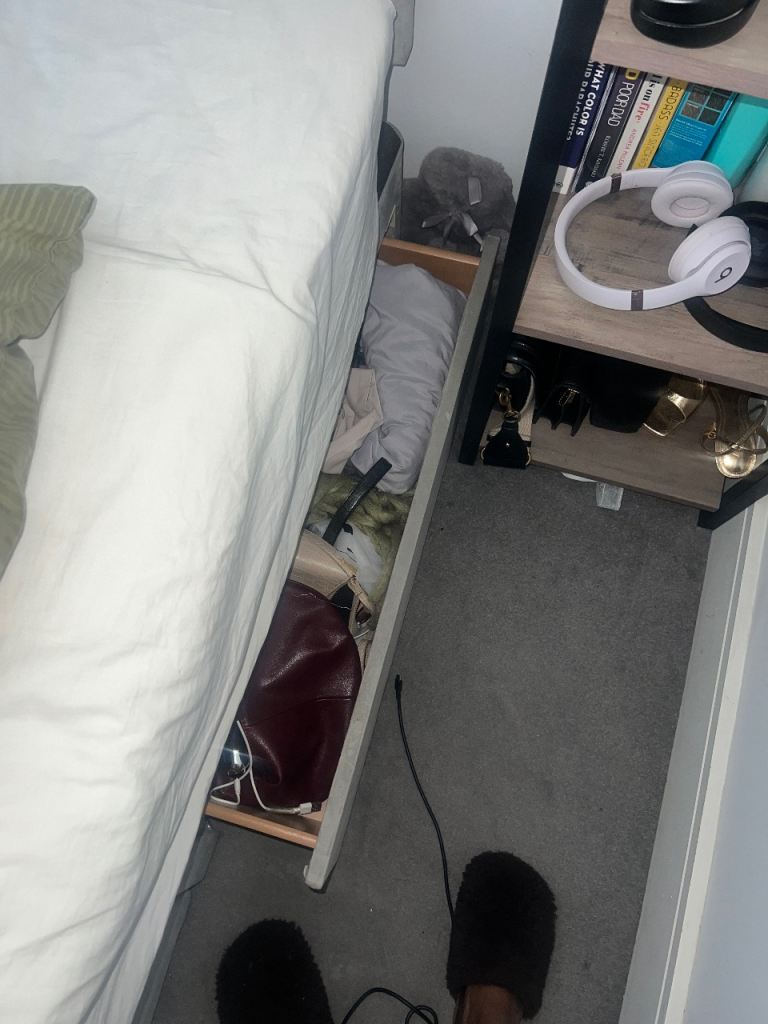 Small double bed with mattress- free