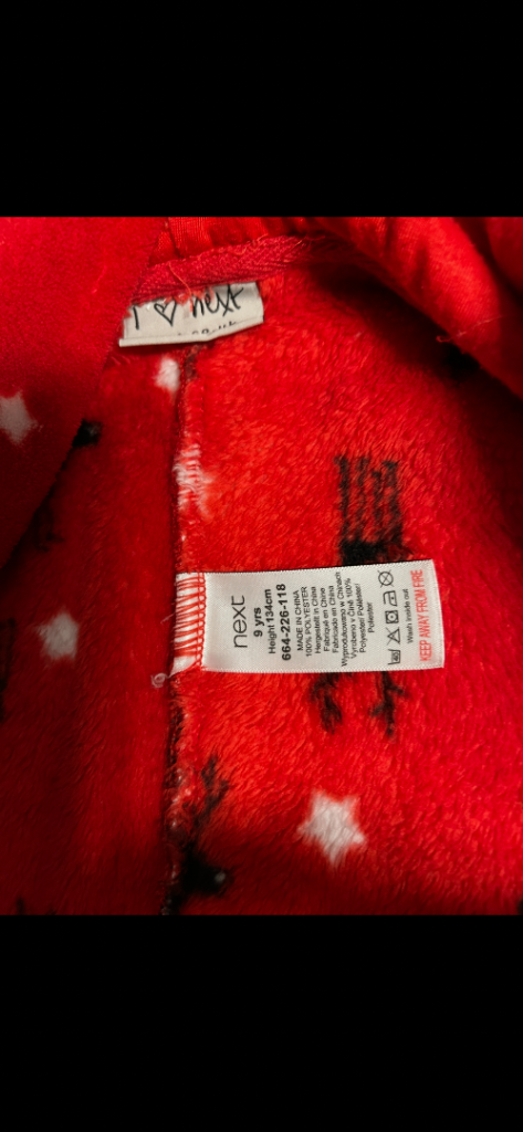Christmas onesie age 9 from next 