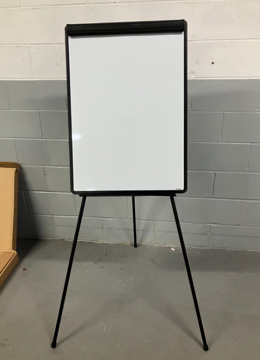 A1 Flip Chart White Board Easel Stand BLACK