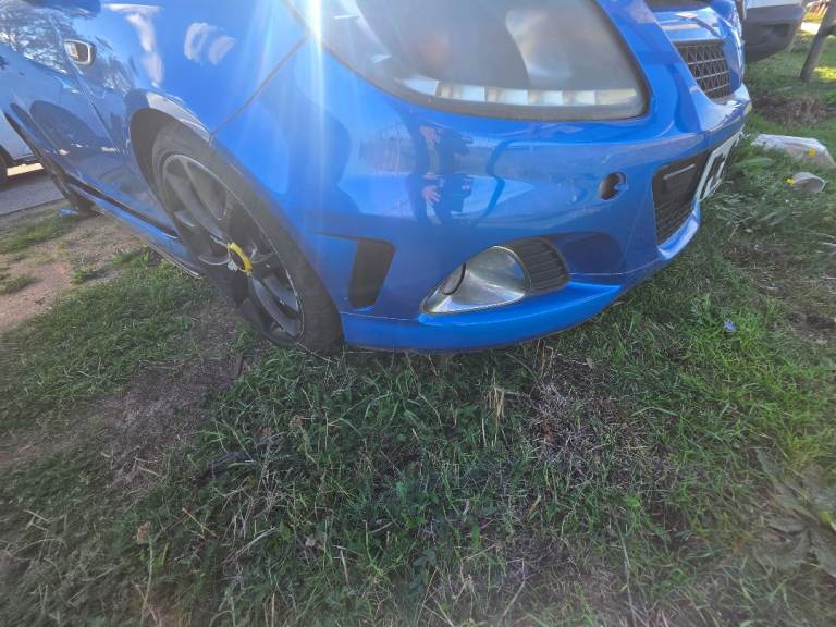 VAUXHALL CORSA VXR  COMPLETE FRONT BUMPER BLUE BREAKING Parts 