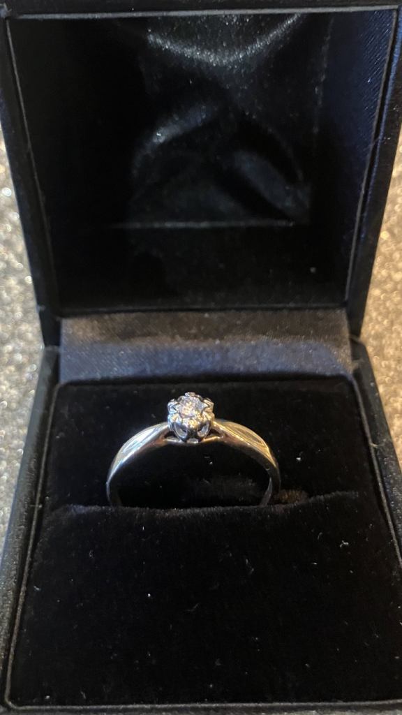 9ct Gold Diamond Solitaire Ring 💍