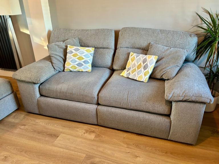 3 Seater sofa & foot stool