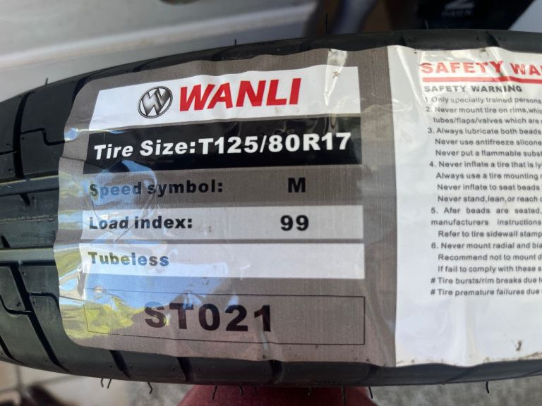 New Wanli Spare wheel