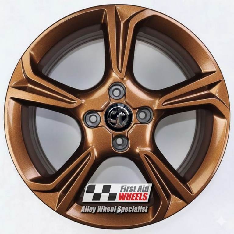 R660BR Swap VAUXHALL CORSA F 4X 17'' GENUINE 5 SPOKE IMOLA BRONZE ALLOY WHEELS