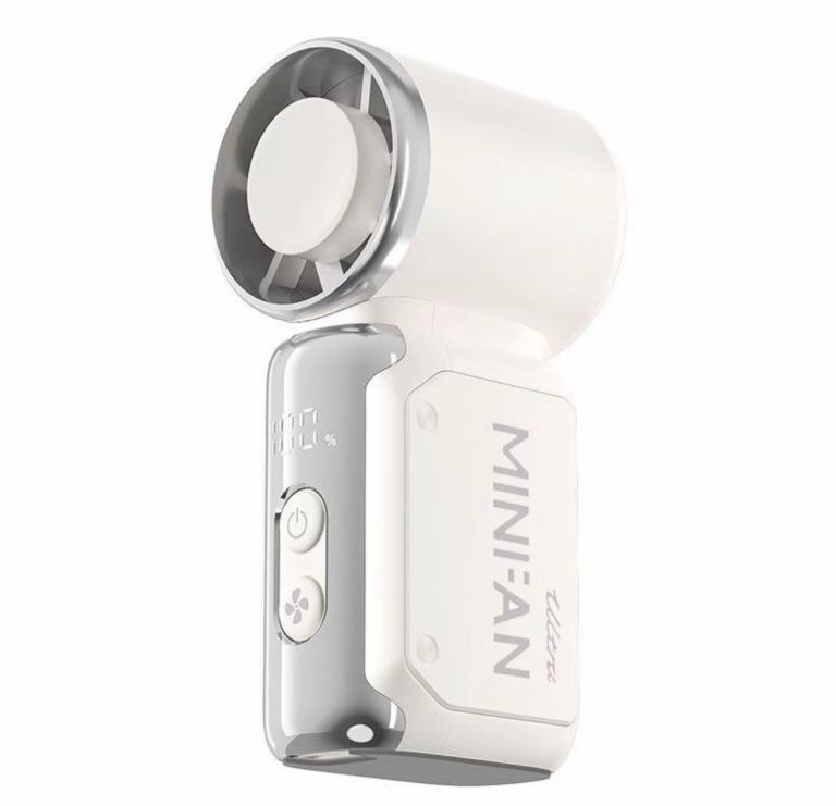 Ultra Mini Fan: High-Speed Portable Turbo Fan with LED Display