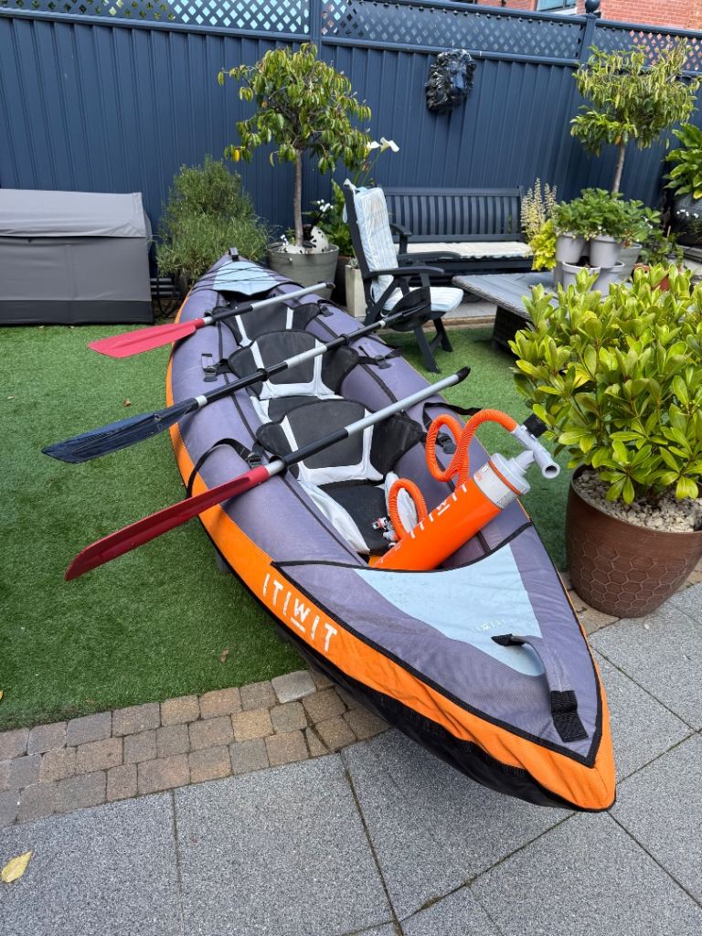 Intiwit Inflatable Kayak – Three Person, Good Condition
