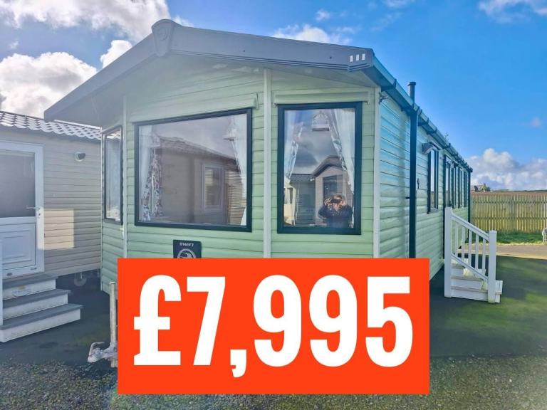 OFF SITE static caravan Scotland double glazed & heated 3 bed Swift Burgundy