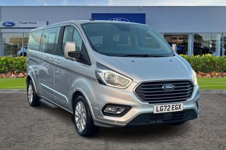 2022 Ford Tourneo Custom 320 Titanium L2 LWB 9 Seat Minibus FWD 2.0 EcoBlue Hybrid 130ps Low Roof...