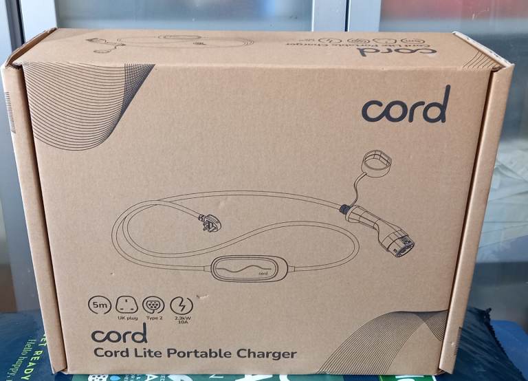 Cord Lite 5m Portable EV Charger 230V Fast Charging with UK Plug. New boxed.