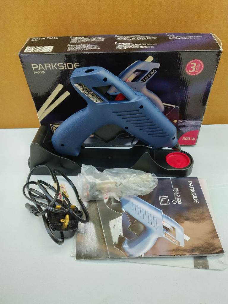 PARKSIDE PHKP 500 Hot Glue Gun with Box and Accessories
