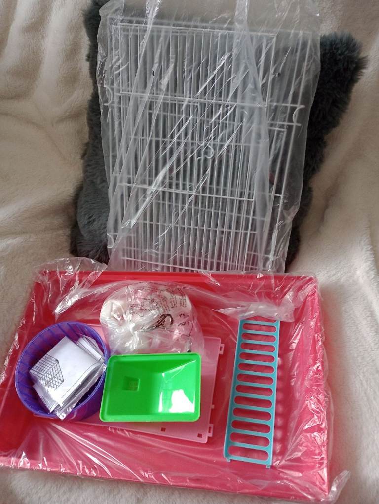 Pawhut hamster/small animal starter cage.