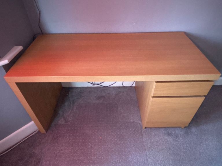 IKEA MALM Desk (Teak)