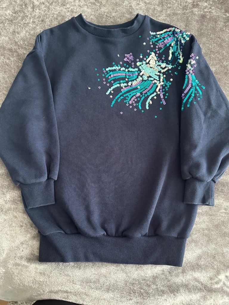 Navy sequin jumper 