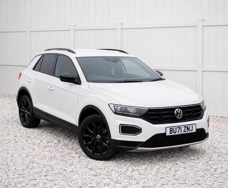 2022 [71] VOLKSWAGEN T-ROC 1.0 PETROL TSI BLACK EDITION MANUAL WHITE SUV 10K FSH