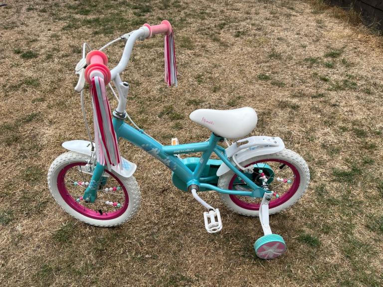 Child / Kids Bike with Stabilisers – Blue and Pink, excellent Condition