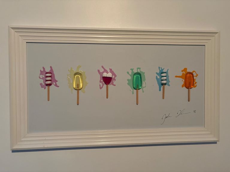 Popsicle Framed Artwork - Good Condition