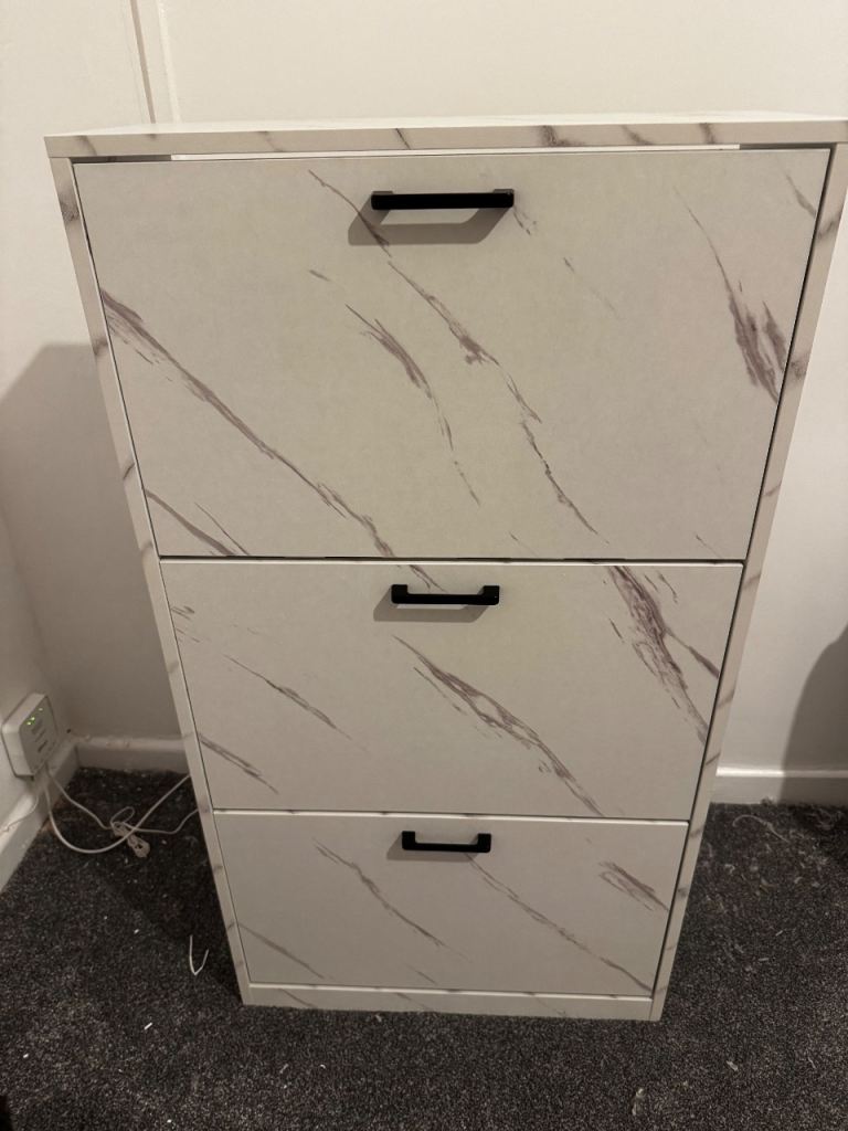 Marble look Shoe Cabinet