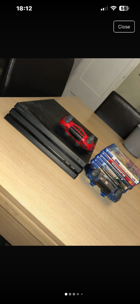 Playstation 4 pro with games 