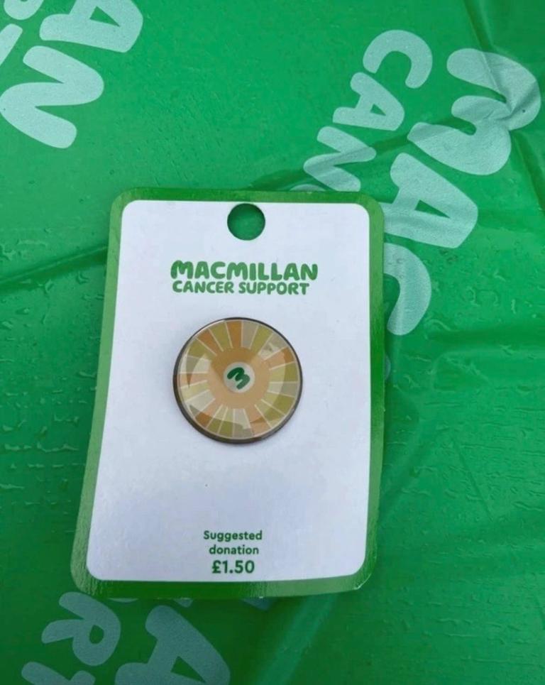 Macmillan Cancer Support Charity Pin Badges - New