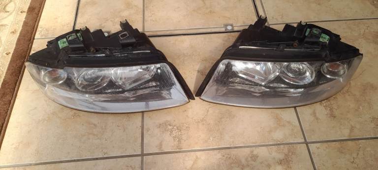 image for Audi A4 front headlights.