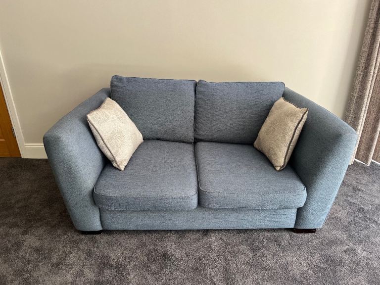 FREE light blue material two seater sofa 