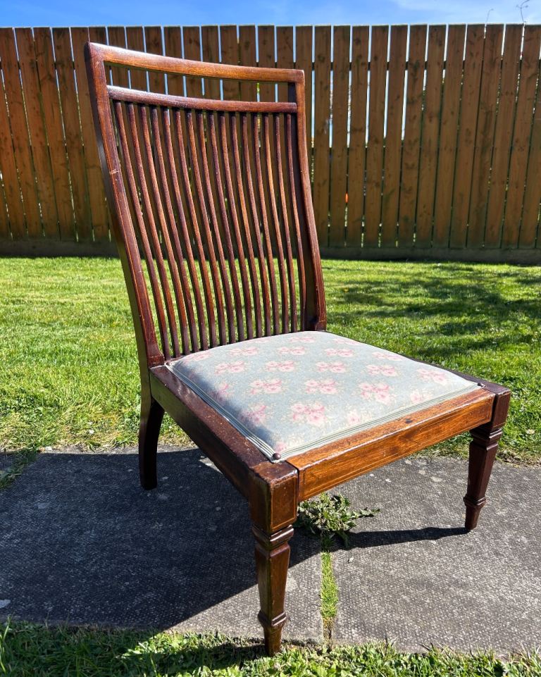 Edwardian Aesthetic Movement Nursing or Bedroom Chair