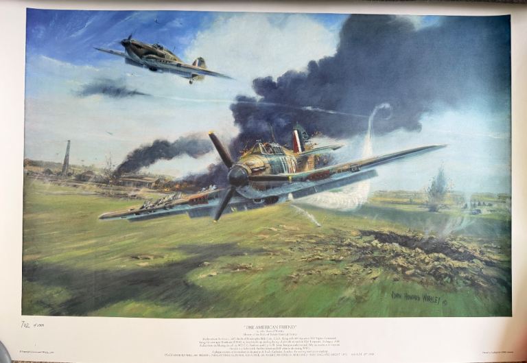 Vintage Aviation Art Print – 'The Battle of Britain'