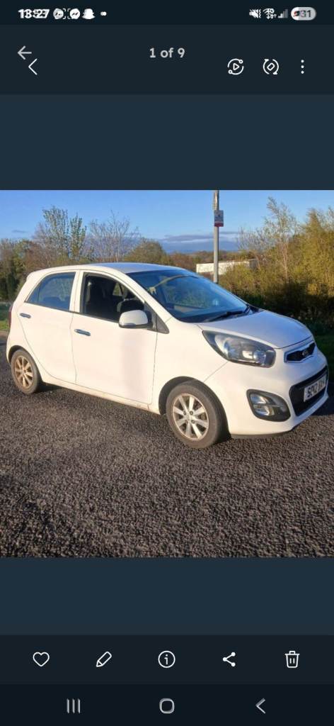 Kia, PICANTO, Hatchback, 2012, Manual, 998 (cc), 5 doors