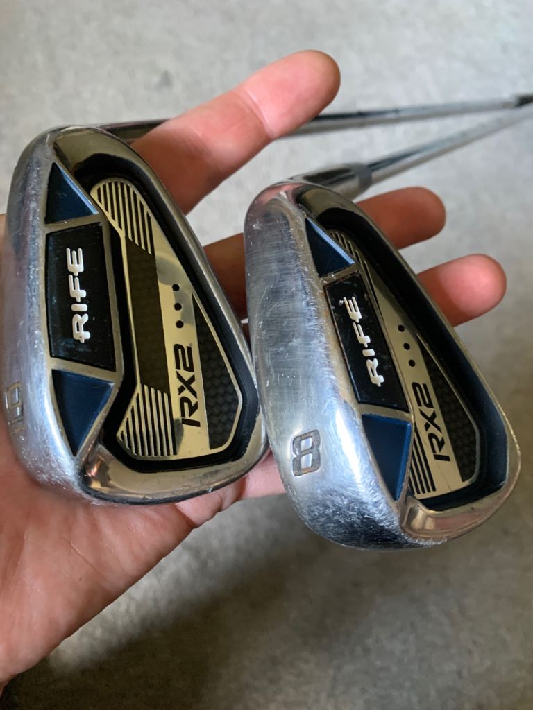 Rife RX2 Irons 9 & 8 Regular Steel Shaft Good Condition 