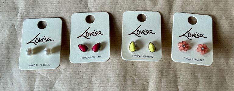 Lovisa Hypoallergenic Stud Earrings ~ From Australia - New ~ Various: £1.50 each