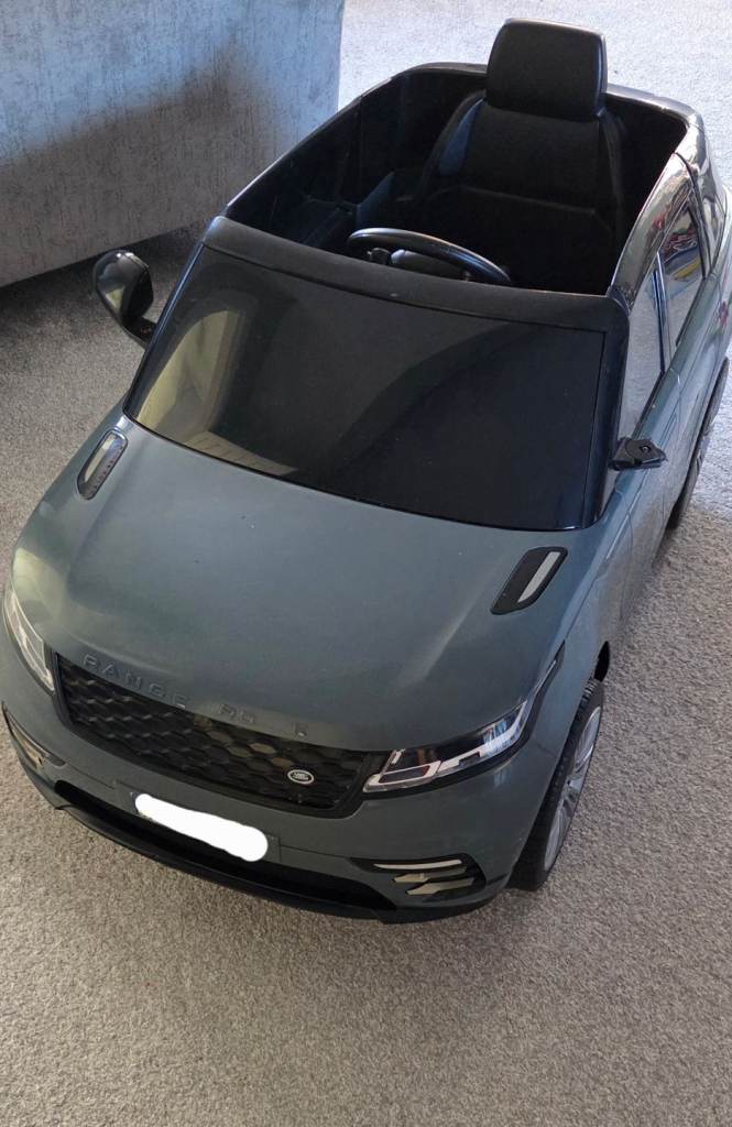 Grey / Black child's Range Rover ride on