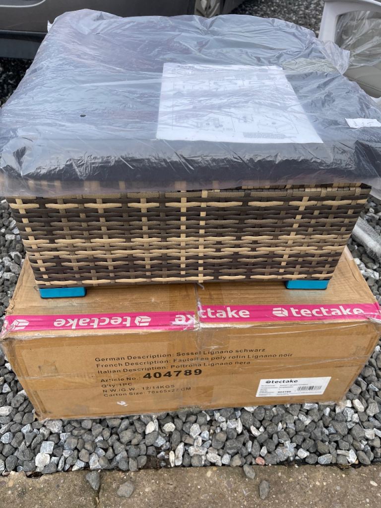 Rattan garden furniture