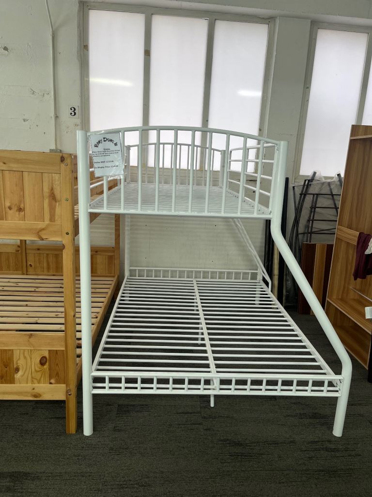 image for Emma White Metal Triple Bunk Bed 