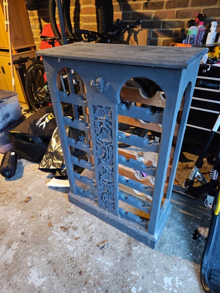 image for Antique wood wine rack 