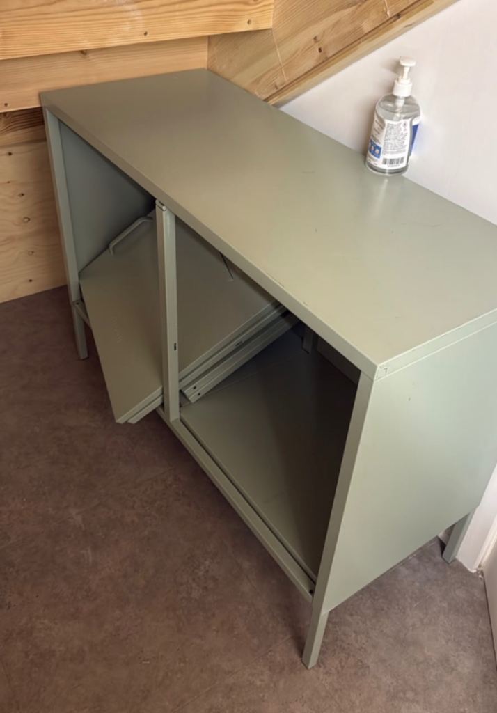 Green Metal Storage Unit / Wardrobe Frame – As Good As New