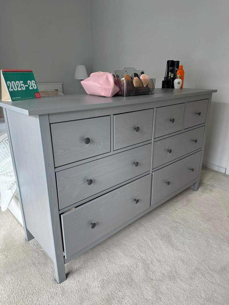 sachin and babi light blue dress IKEA 'Hemnes' Dark Gray 6-Drawer Chest (retail $349) sold at auction from  29th October to 1st November main image 0