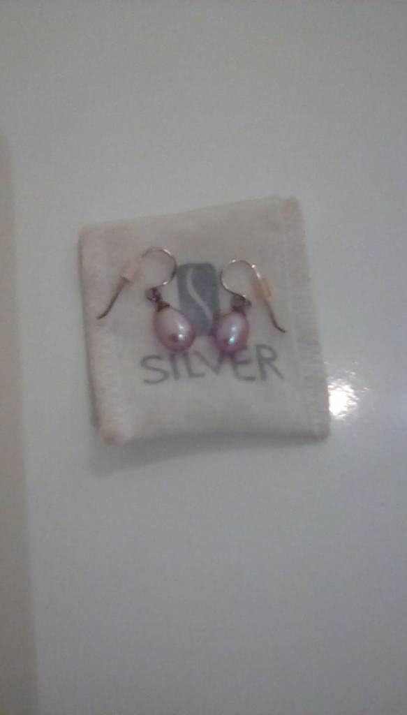 Silver Pearl Earrings