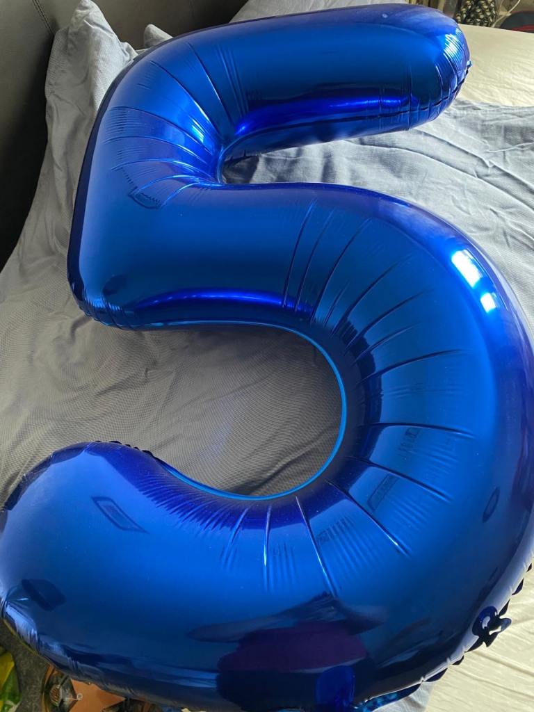 Number 5 Balloon
