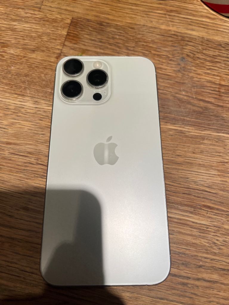 iPhone 15 Pro Max White Titanium 256GB Pristine Condition (Unlocked)