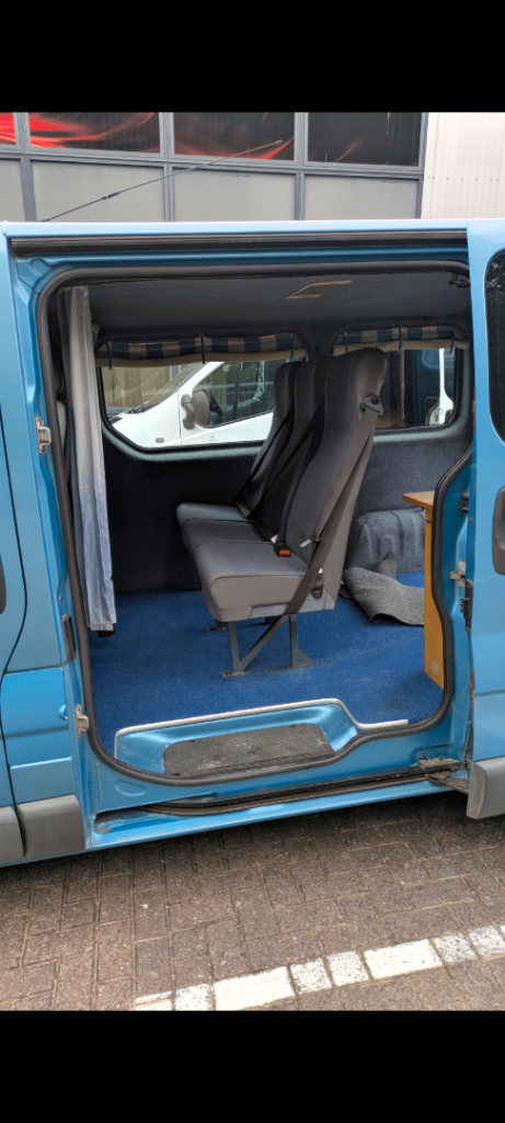 Rear seats for van. 3 seats with seatbelts attached.