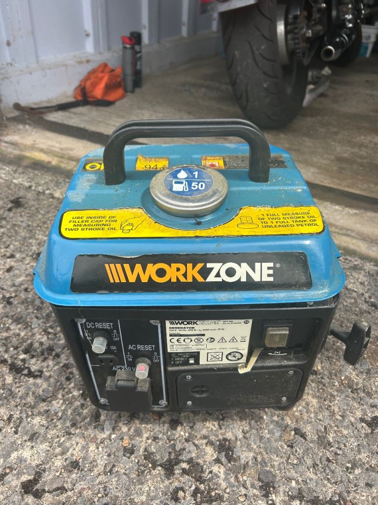 WORKZONE Portable Petrol Generator – Good Condition