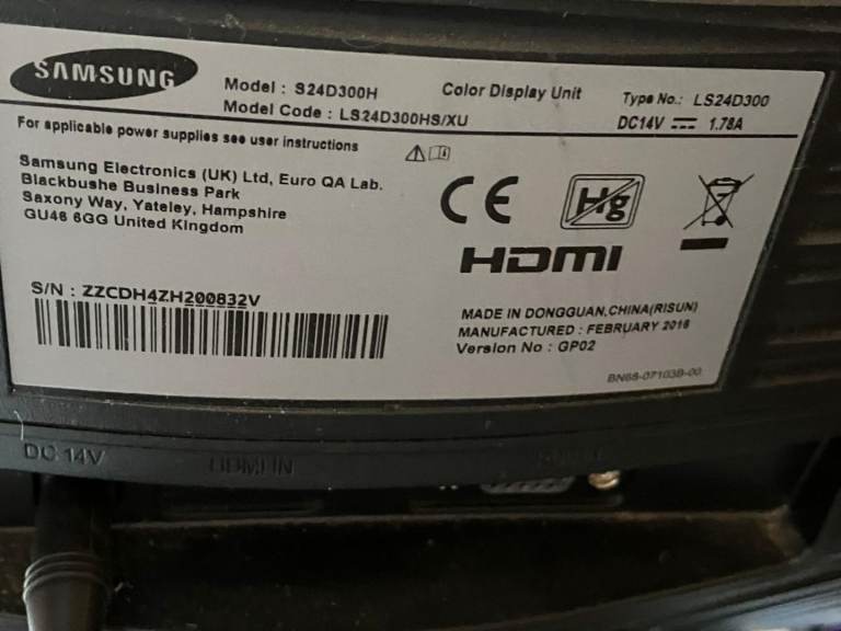 Samsung TV with Remote,  Excellent working condition 