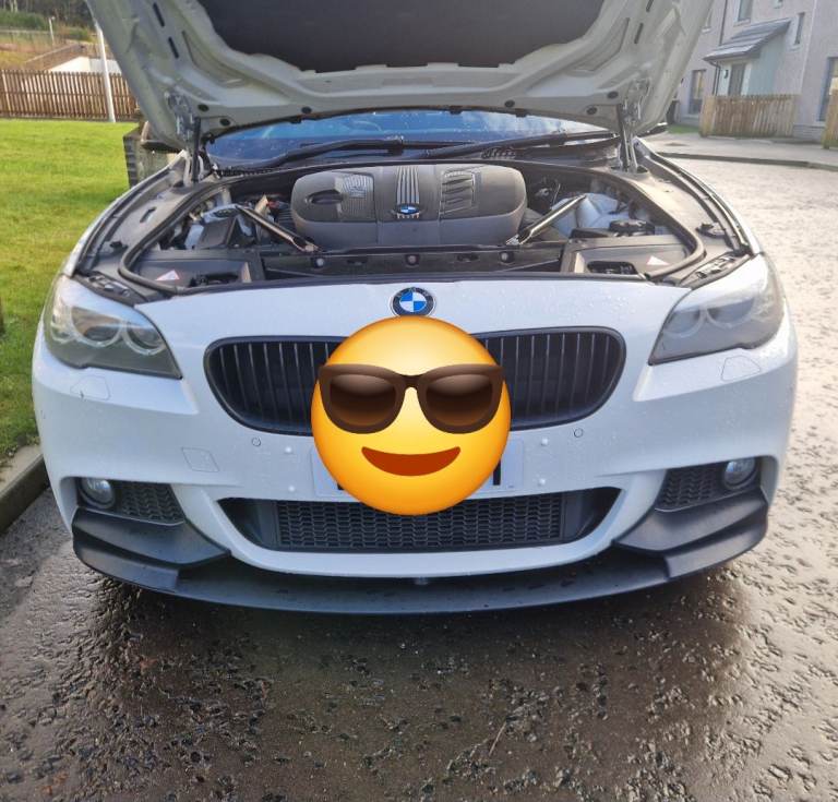 F10 5 series front splitter matte black