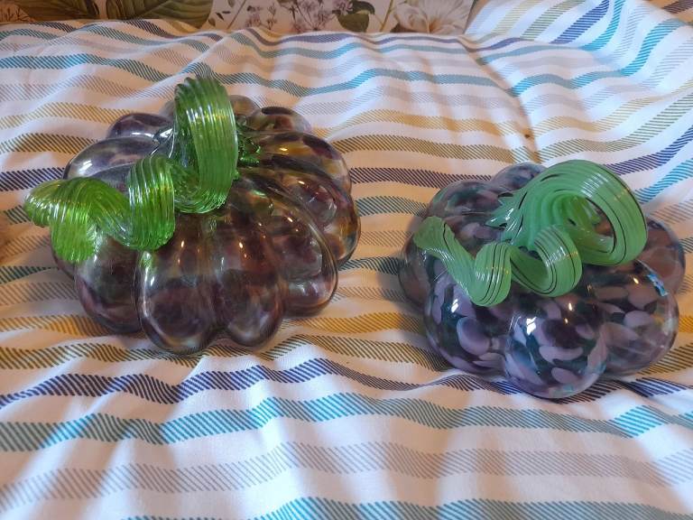 Glass decoration pumpkin 