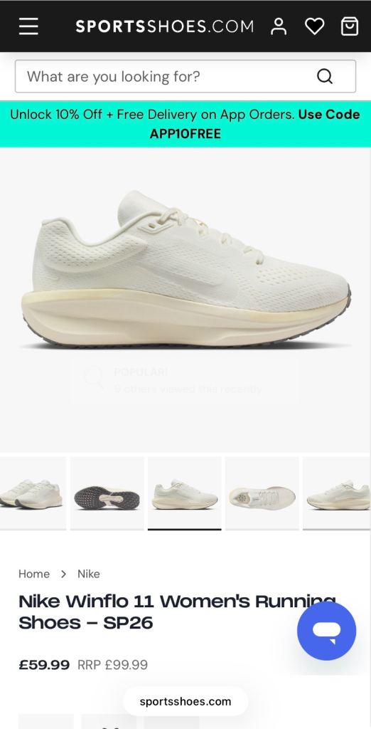 Nike Winflo 11 Women's Running Shoes - SP26, White/Cream