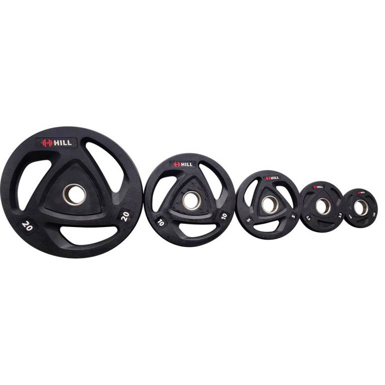 Tornado Tri Grip Rubber Coated Olympic Weight Plates - Gym