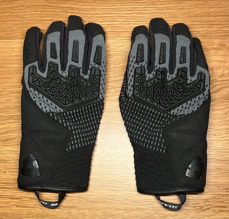 image for Rev'it Offtrack 2 Leather Motorcycle Motorbike Summer Gloves - Black / Black